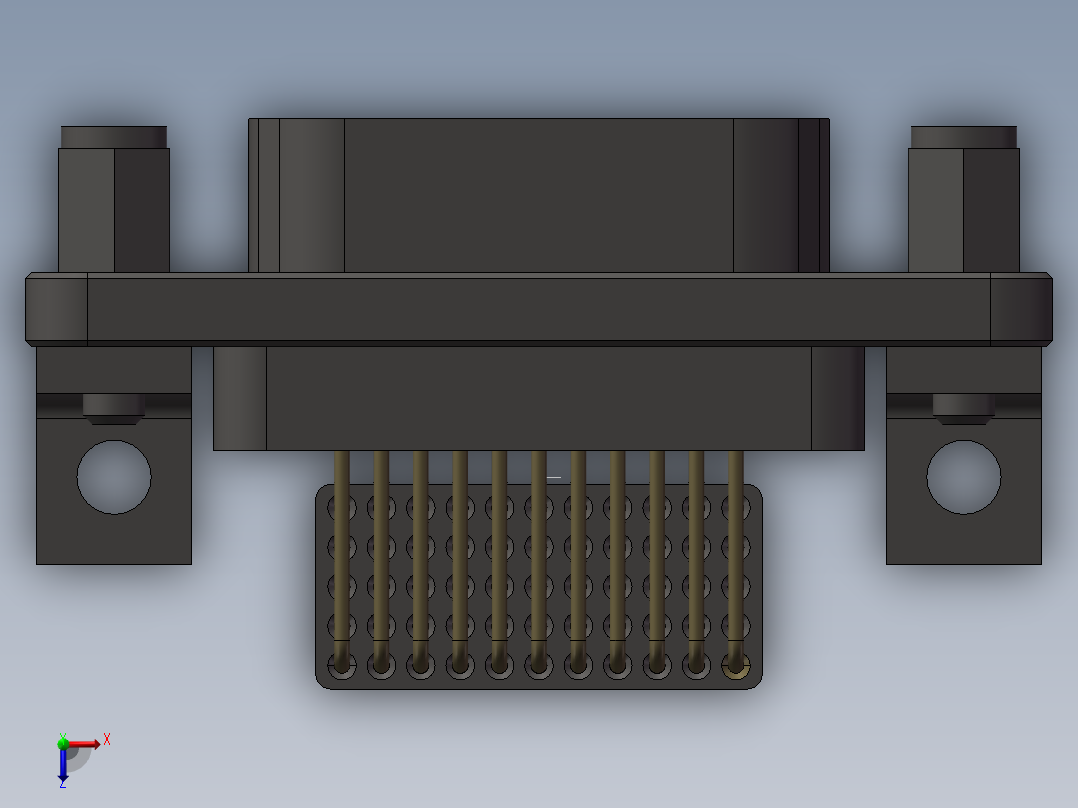 J30J连接器合集俯视图