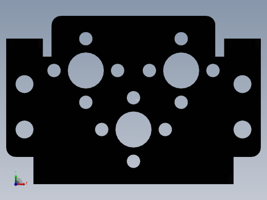 996R舵机支架前视缩略图