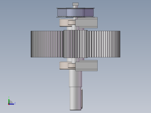 齿轮啮合传动左视缩略图
