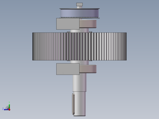 齿轮啮合传动右视缩略图