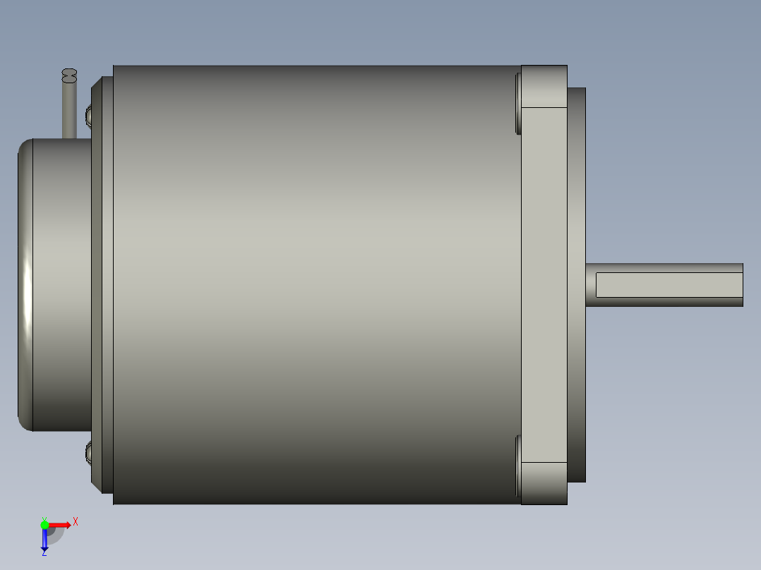 M61X3SV4LS微型齿轮调速马达俯视图