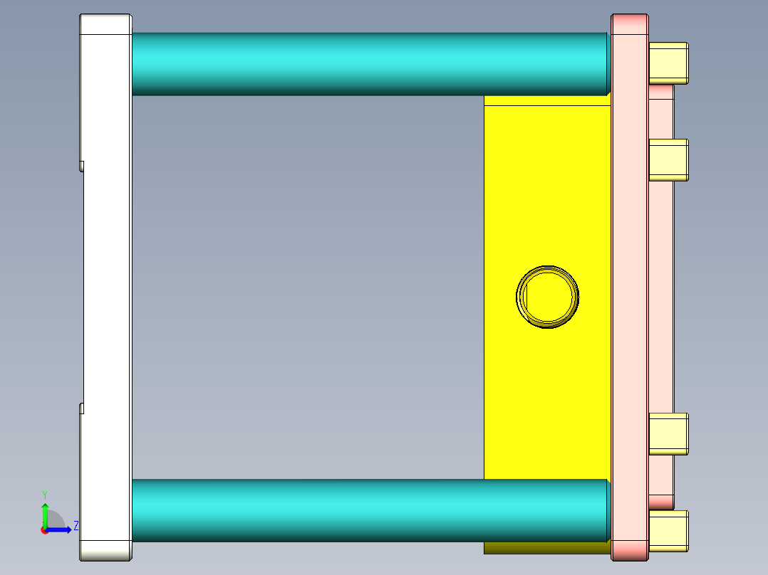 T305-CNC3笔记本CNC工装夹具三维模型-0506左视图
