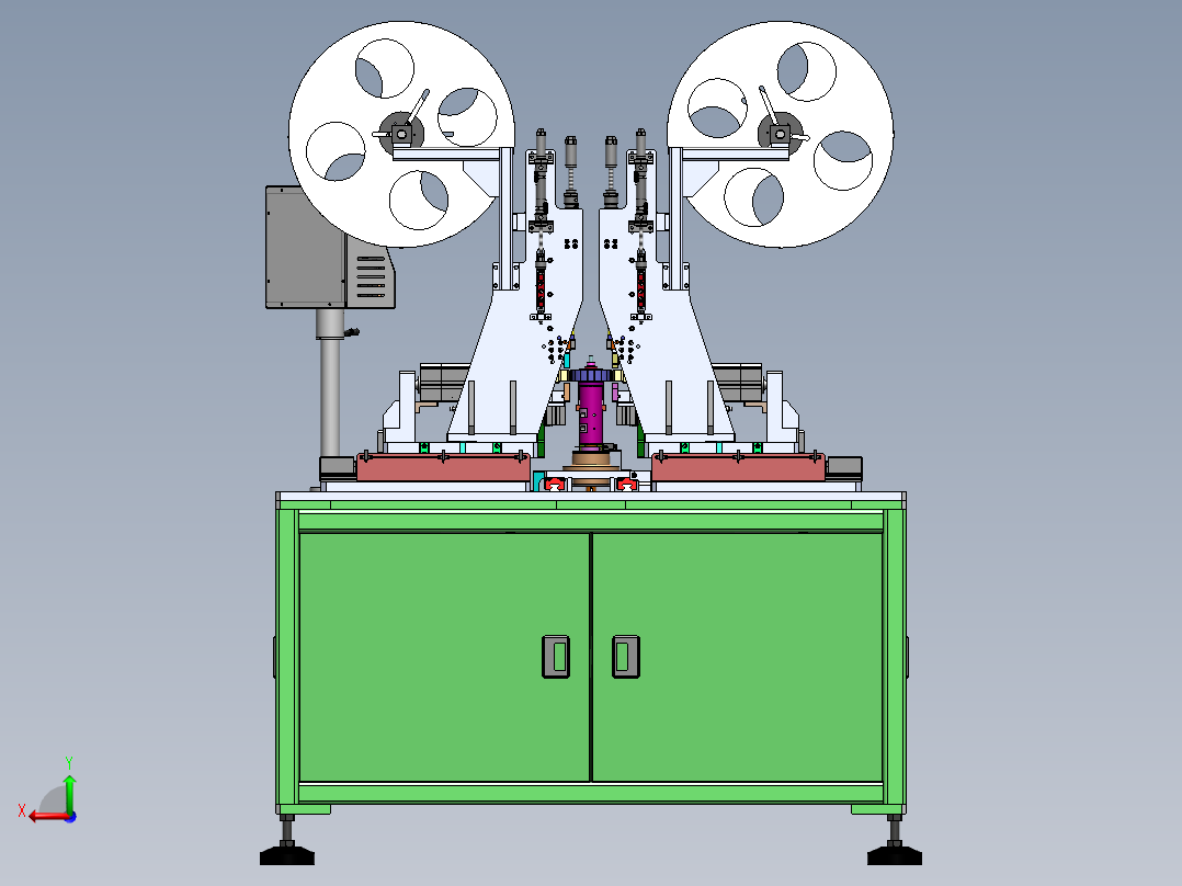 电机转子插片机sw18可编辑后视图