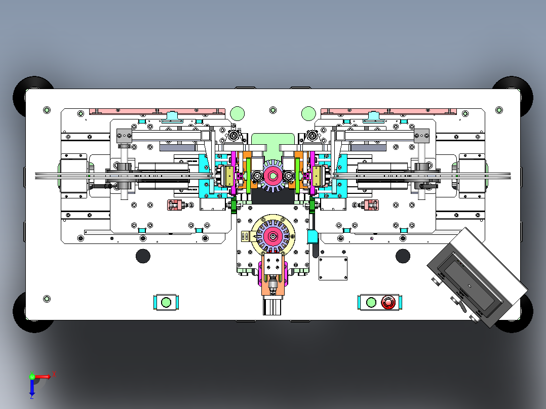 电机转子插片机sw18可编辑俯视图