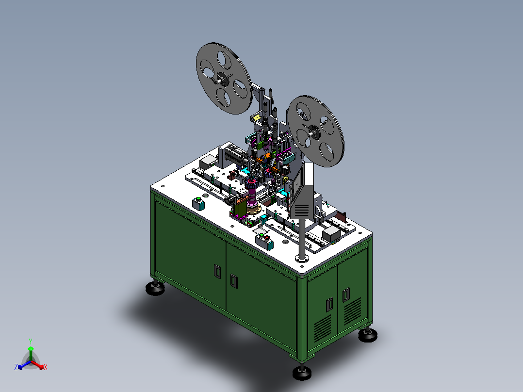 电机转子插片机sw18可编辑正等轴测图
