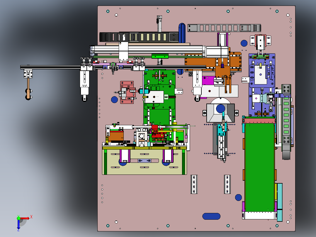 撕膜贴和高温胶纸机sw12可编辑俯视图