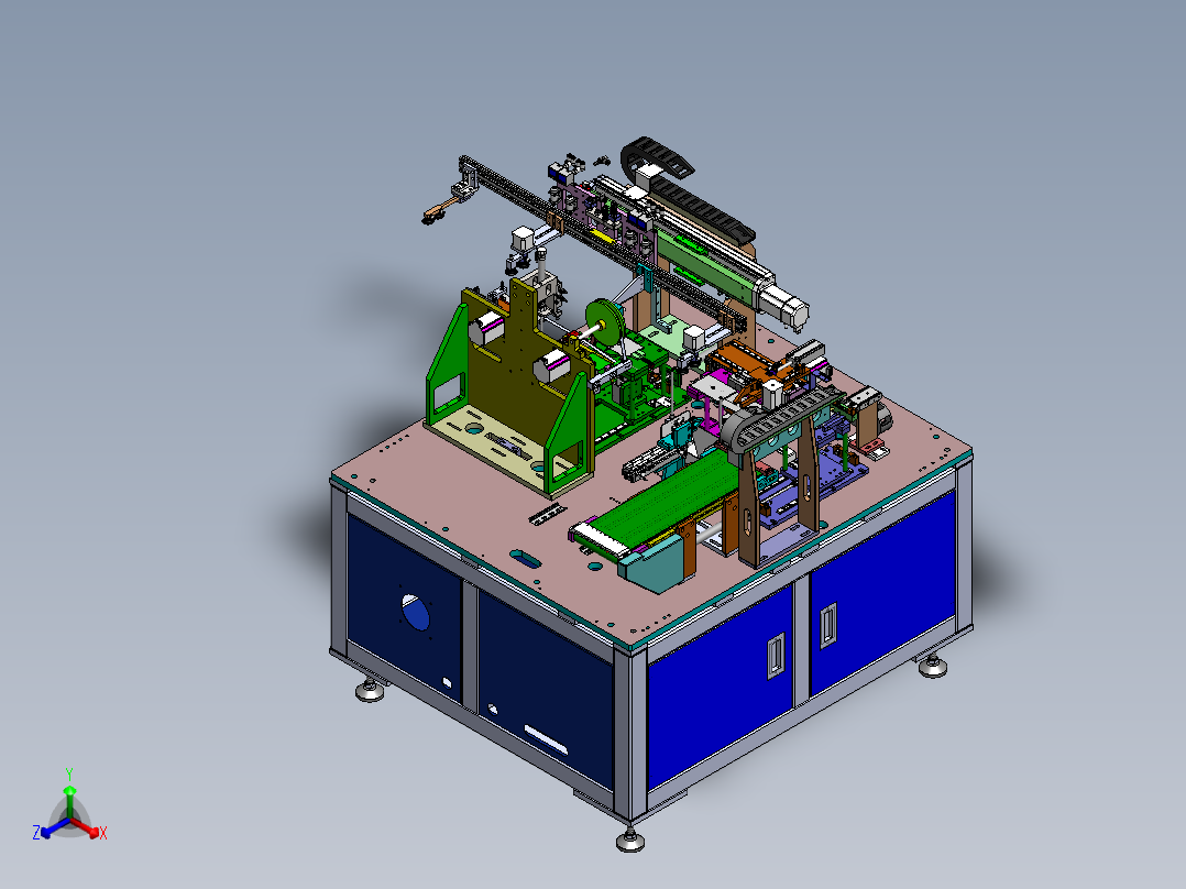 撕膜贴和高温胶纸机sw12可编辑正等轴测图