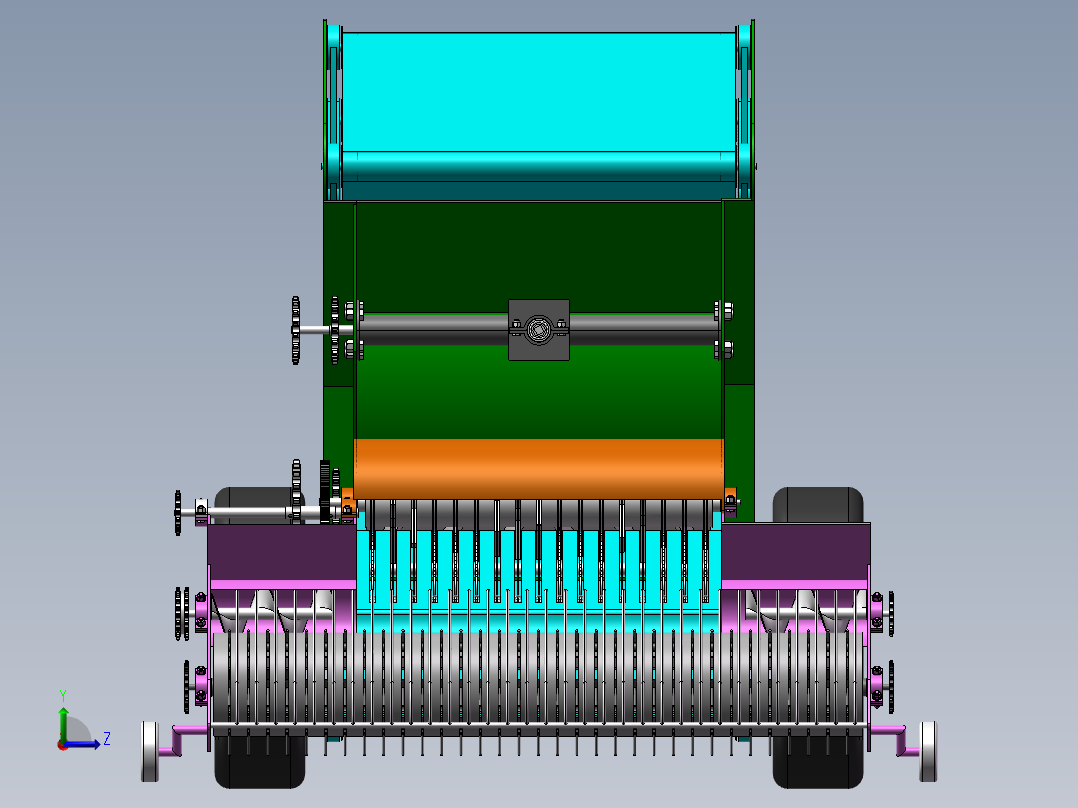 1打捆机模型左视图