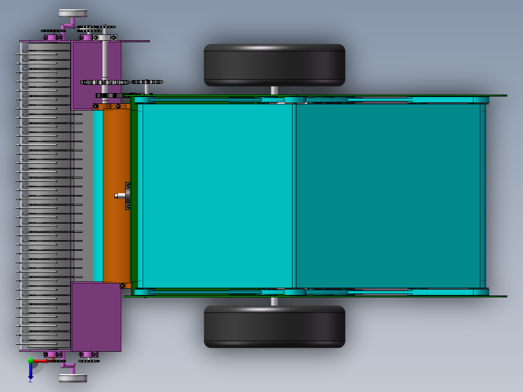 1打捆机模型俯视图