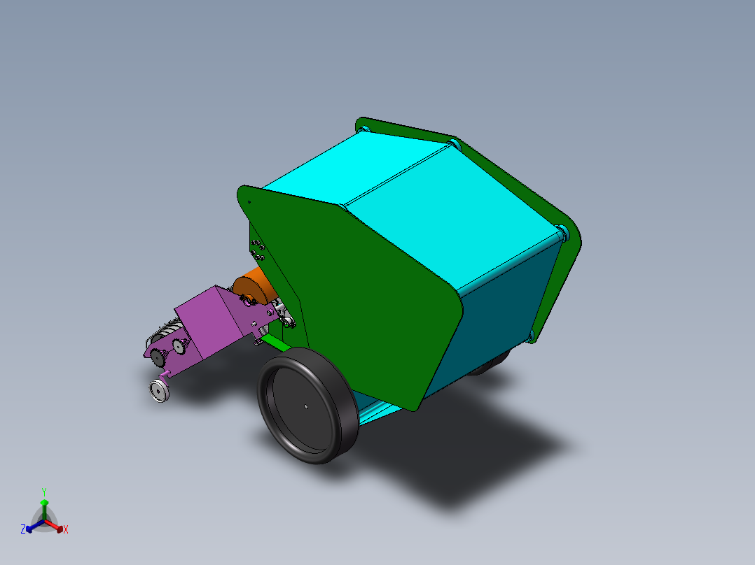 1打捆机模型正等轴测图