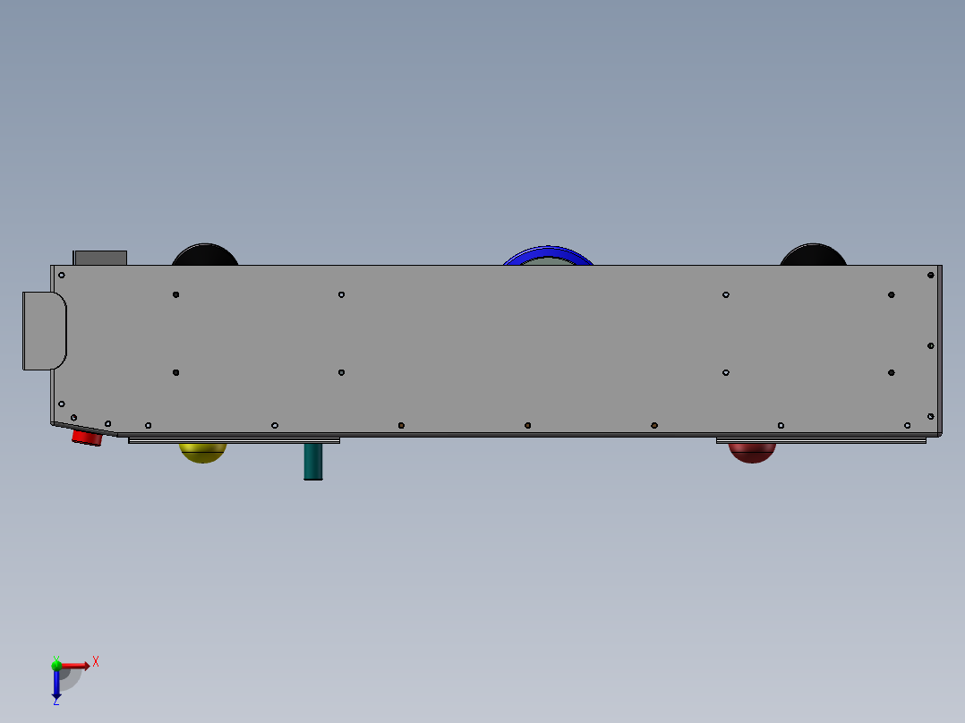 Antius ITMS AGV智能小车俯视图