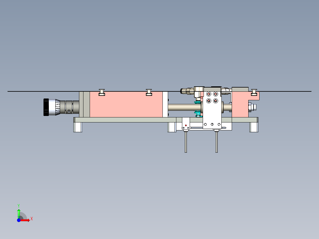 A2004792-气动给料机工作纸条送纸器前视图