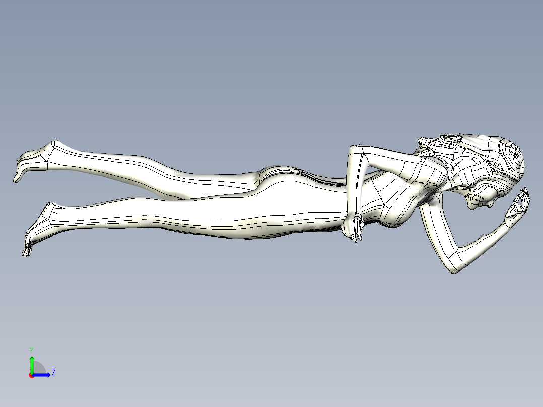 人体模型(111)左视图