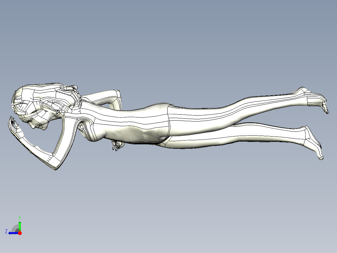 人体模型(111)右视图