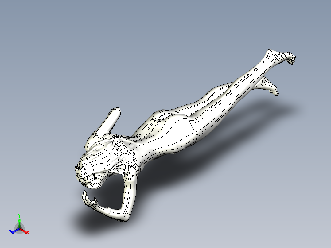 人体模型(111)正等轴测图