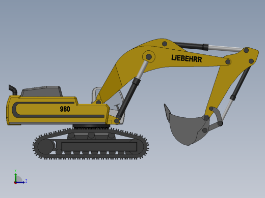 20.利勃海尔R980挖掘机左视缩略图