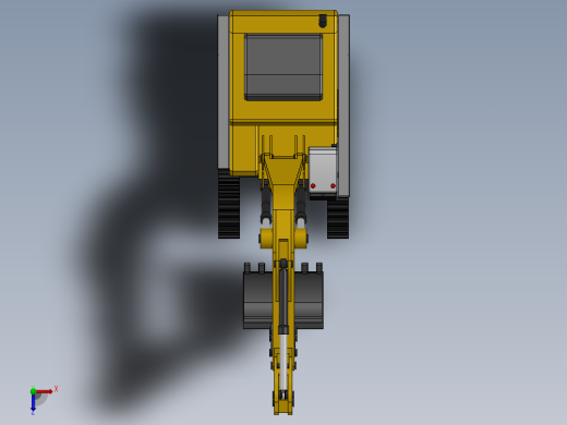 20.利勃海尔R980挖掘机俯视缩略图