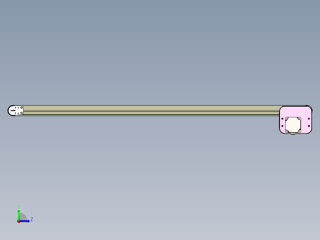 一拖三皮带线左视图