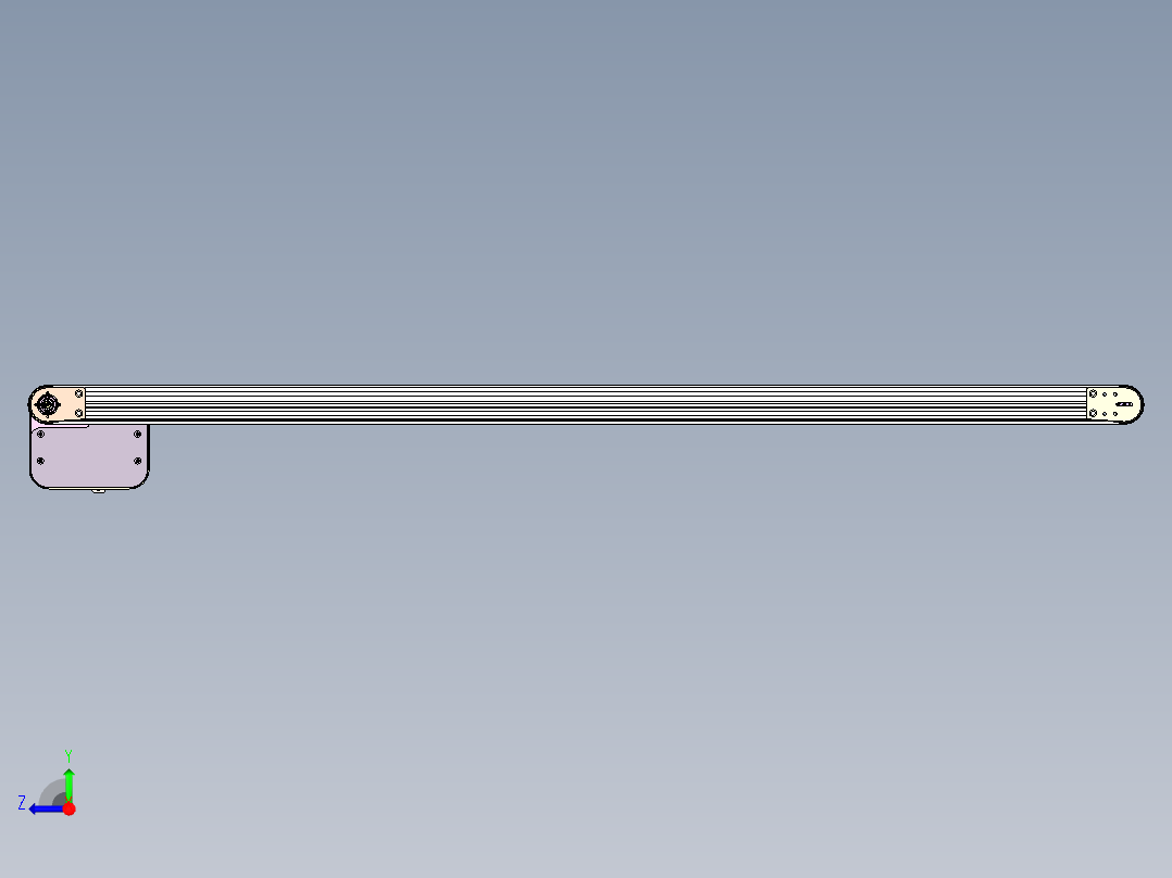 一拖三皮带线右视图