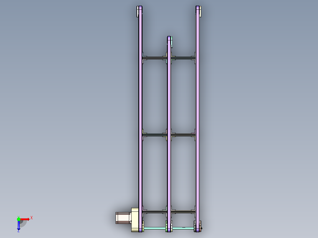 一拖三皮带线俯视图