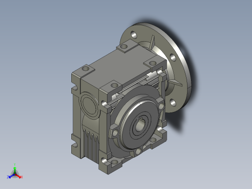 蜗轮蜗杆减速机NMRV025-11H8-56B14.step