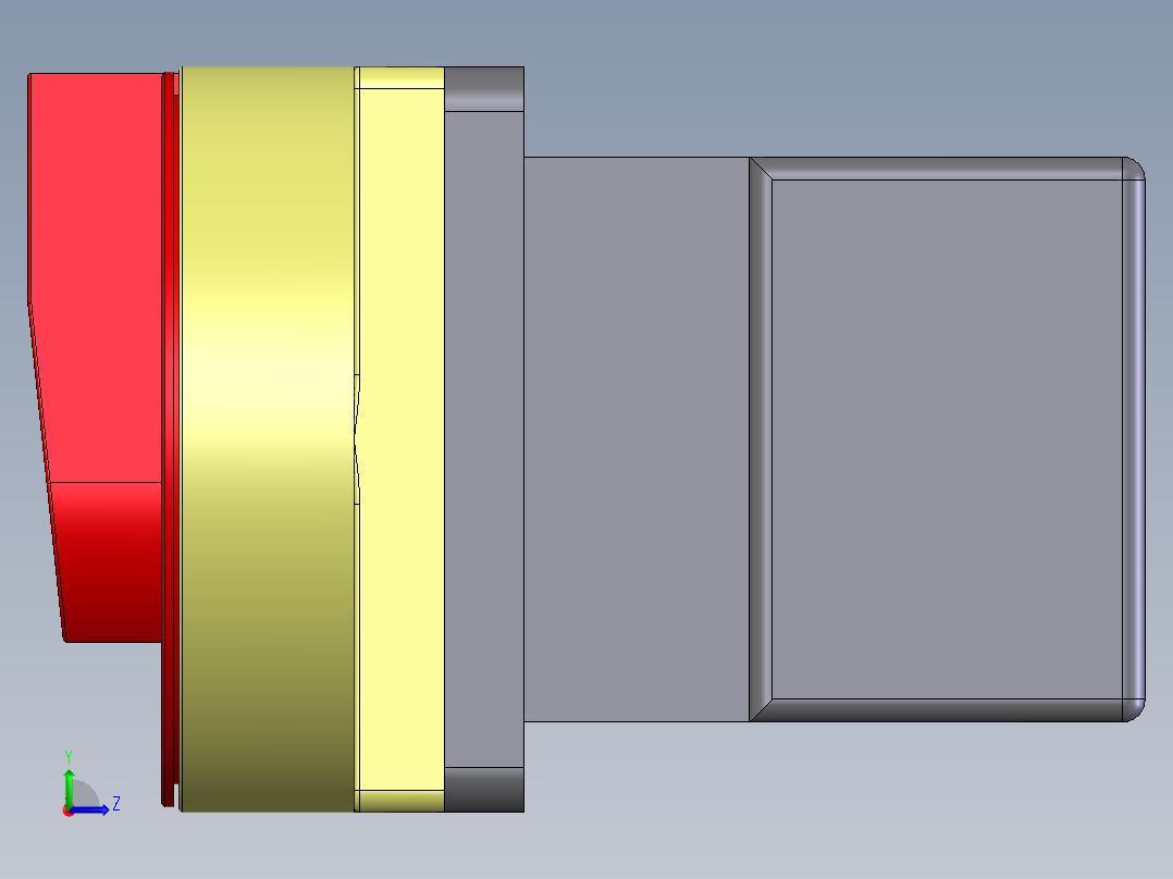 负载断路开关组合开关GLD-11-40(04)-V21左视图