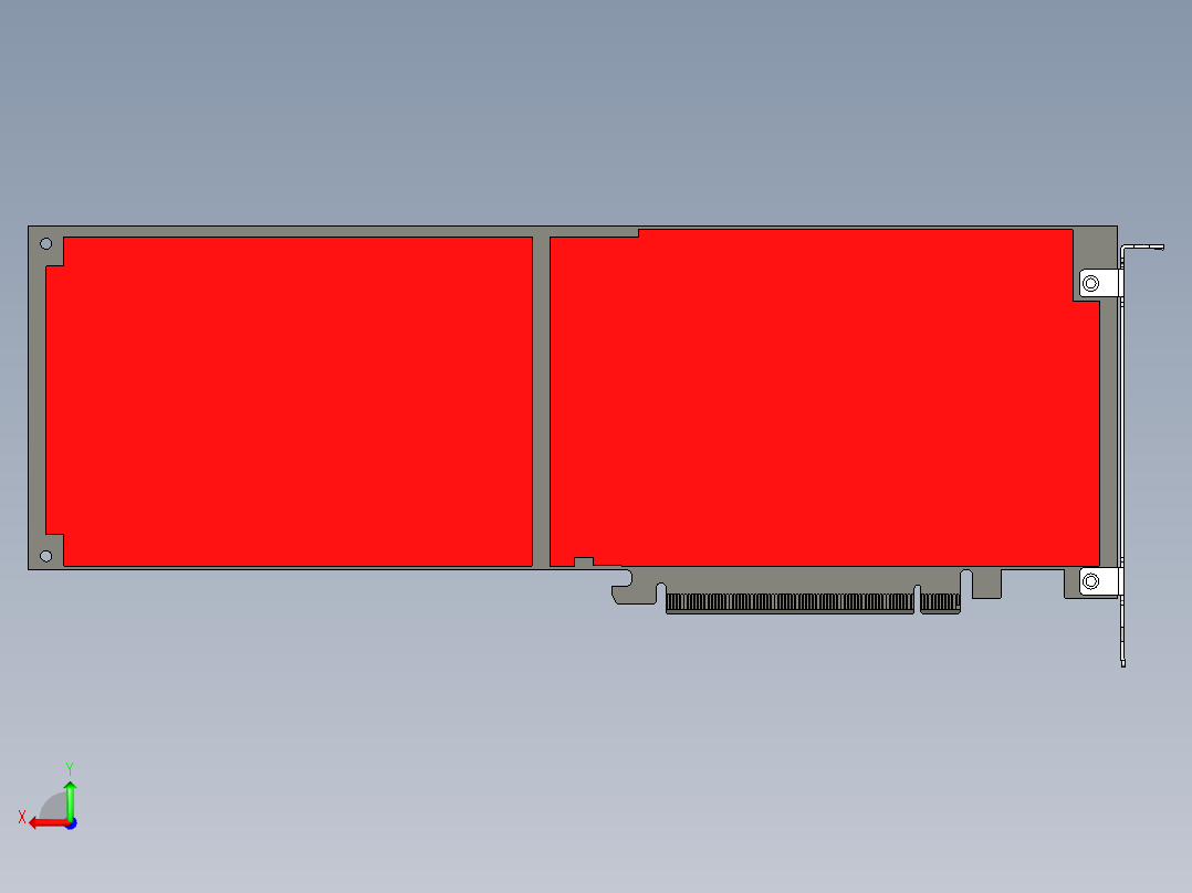 ci e附加卡100 gpu 11后视图