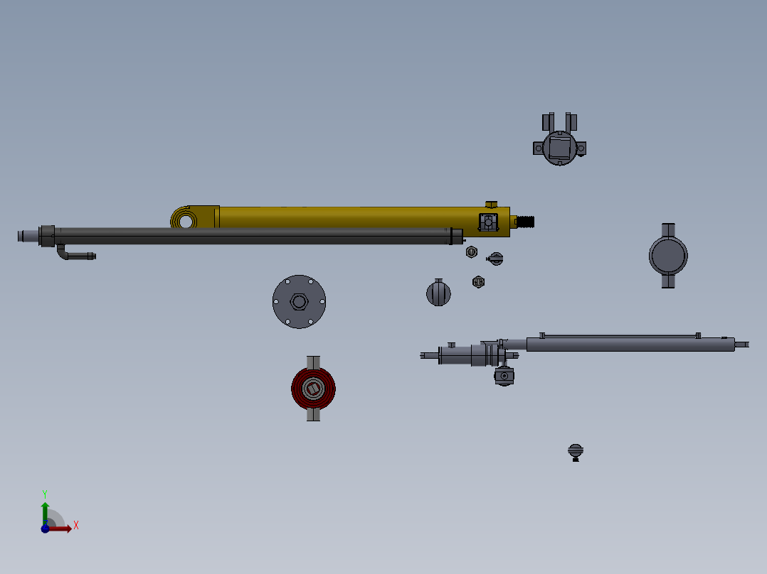 液压缸--1650203--50前视图