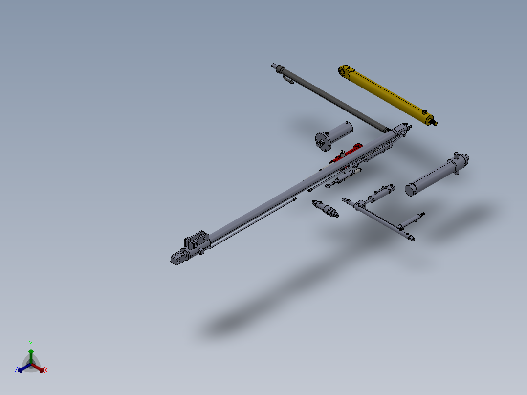 液压缸--1650203--50正等轴测图