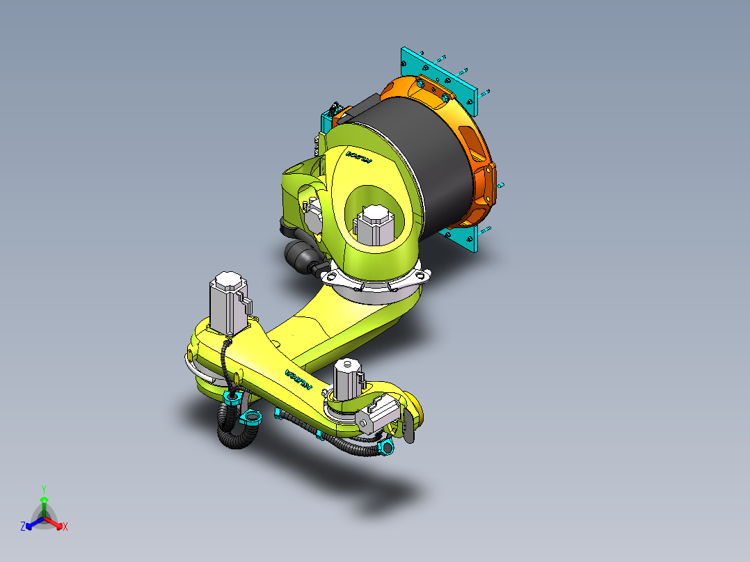 kr 470-2pa机器人正等轴测图