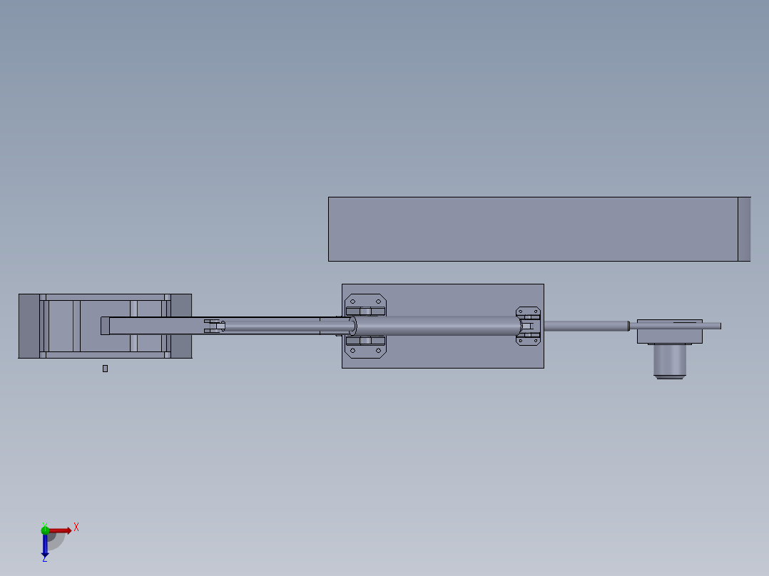 防摆稳定系统俯视图