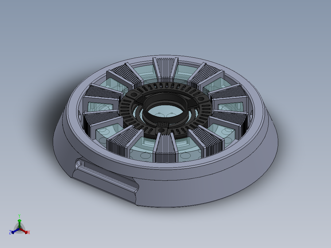 钢铁侠电弧反应堆正等轴测图