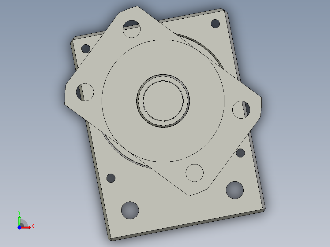 大铝件贴片装置前后丝杆组前视图