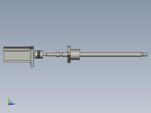 大铝件贴片装置前后丝杆组左视缩略图