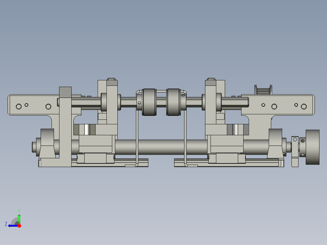 出板左軌道右视图