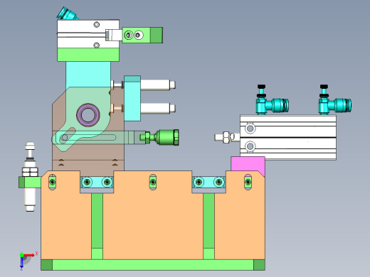 90度抓取放料移栽机构俯视缩略图