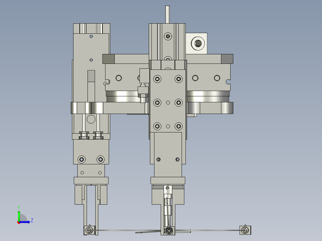 A01-40-00-下料夹具组件左视图
