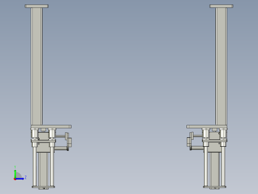 利库接驳支承架左视缩略图