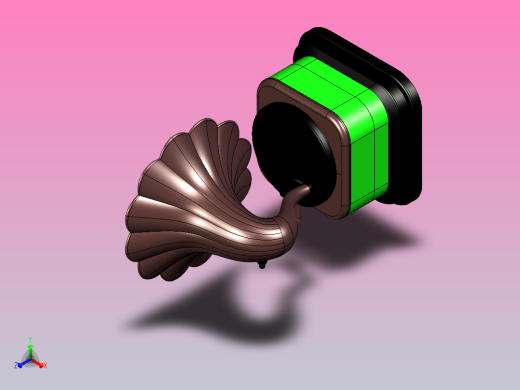 留声机正等轴测缩略图