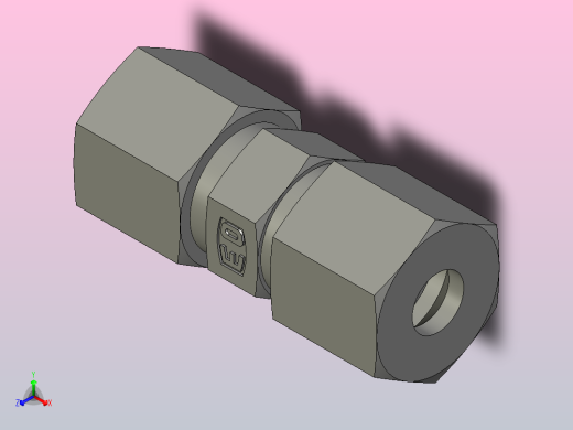 EO标准液压接头 Union G08ZS71(1)正等轴测缩略图