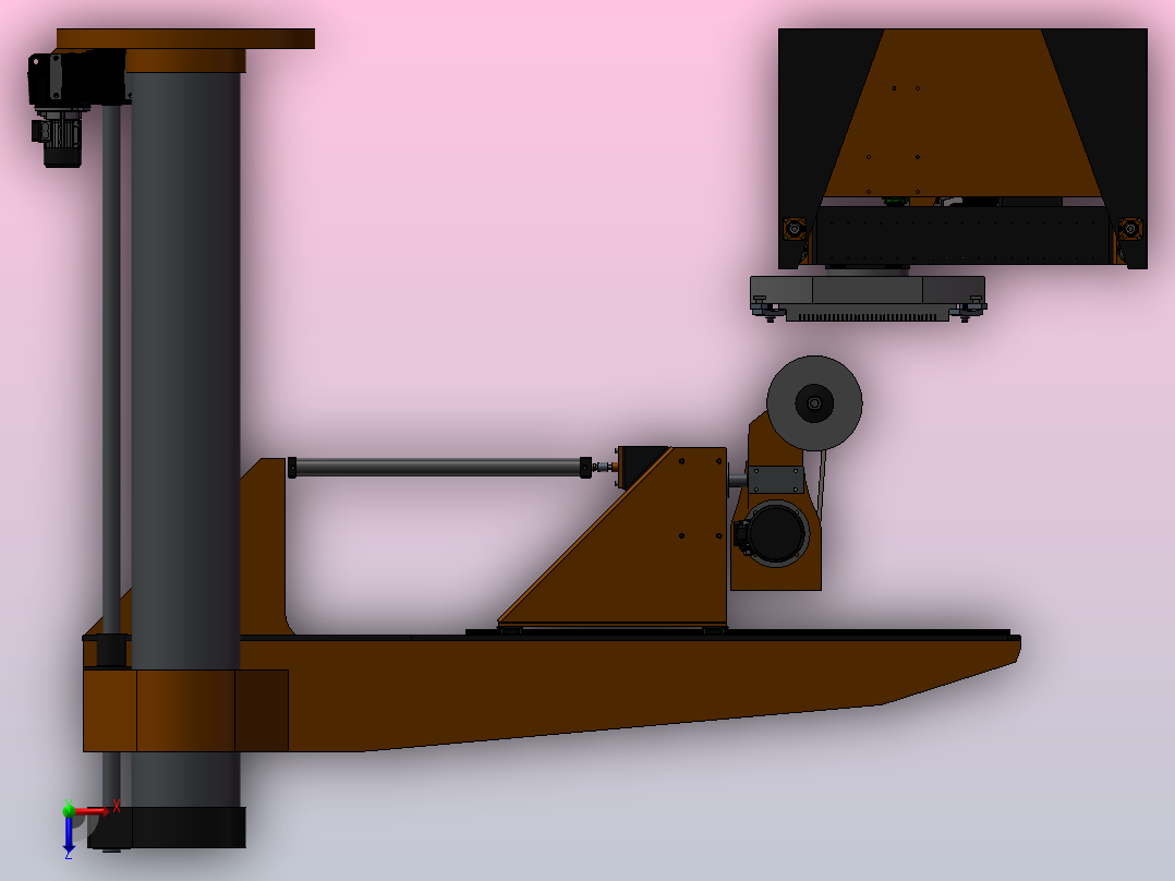8-5轴CNC磨床俯视图