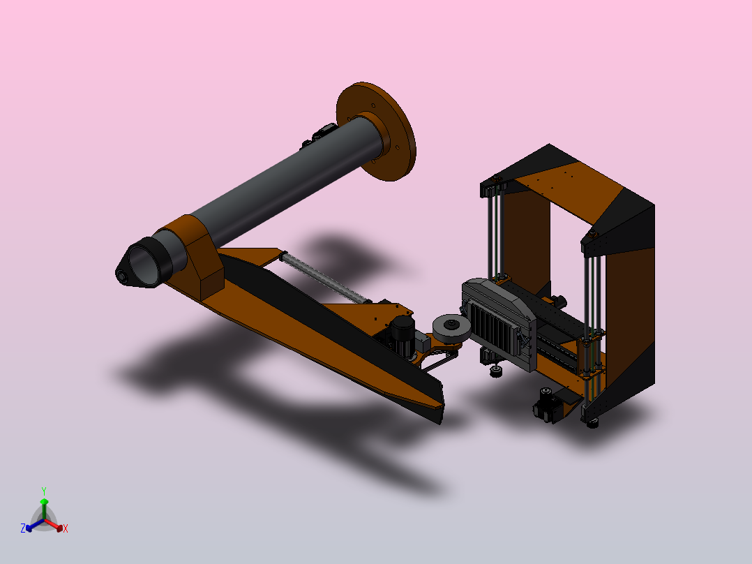 8-5轴CNC磨床正等轴测图