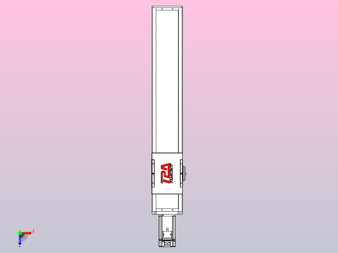 滚珠丝杠直线轴带导轨全封闭TPA-HCR-110D-1610C-L500-M-C-P40-N3俯视图