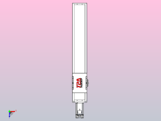 滚珠丝杠直线轴带导轨全封闭TPA-HCR-110D-1610C-L500-M-C-P40-N3俯视缩略图