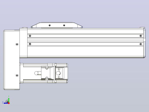 滚珠丝杠直线轴带导轨全封闭TPA-HCR-65S-1610C-L100-MP-C-P10-N3右视缩略图
