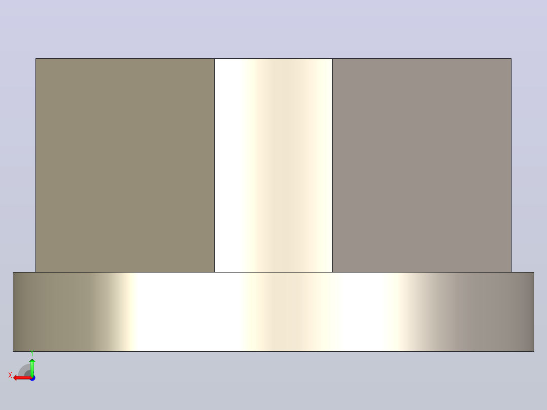 三角形螺母-具有所有配置的Solidworks零件后视图