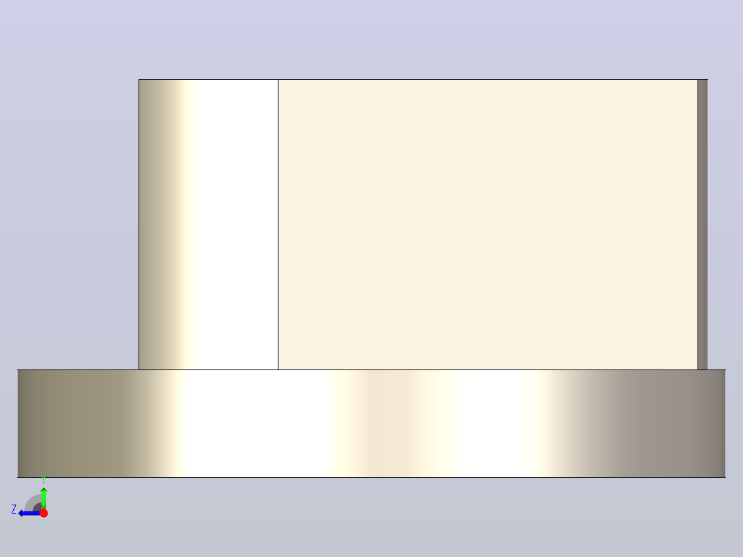 三角形螺母-具有所有配置的Solidworks零件右视图