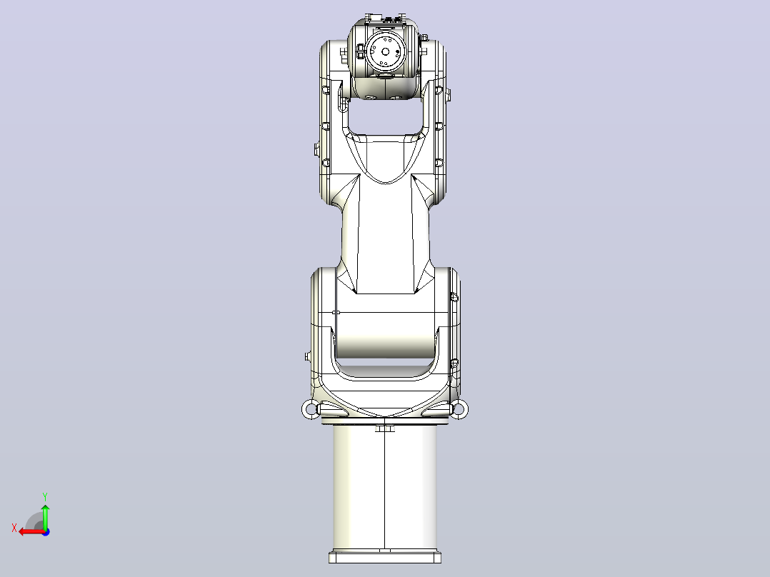 HSR-JR607-910六轴工业机器人后视图