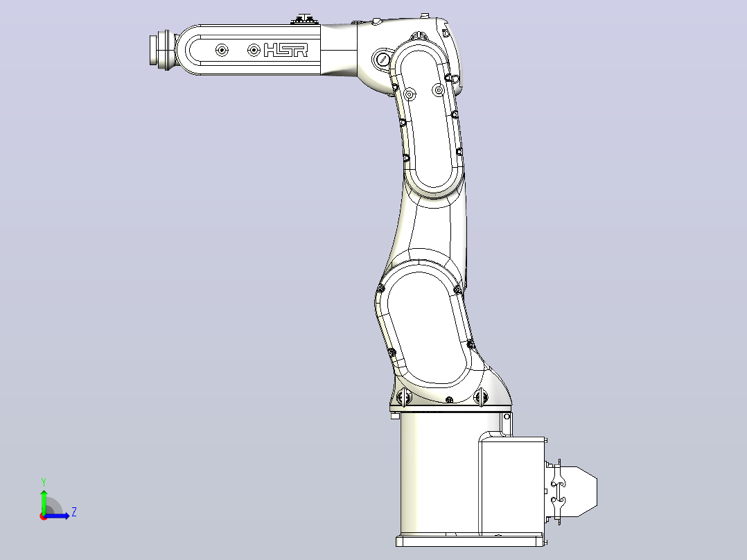 HSR-JR607-910六轴工业机器人左视图