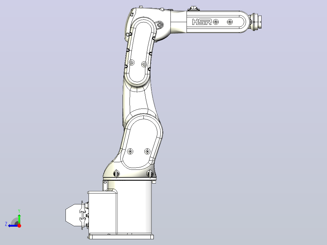 HSR-JR607-910六轴工业机器人右视图